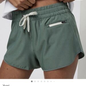 Sage Green Vuori Women's clementine 2.0 Athletic Shorts in Sage